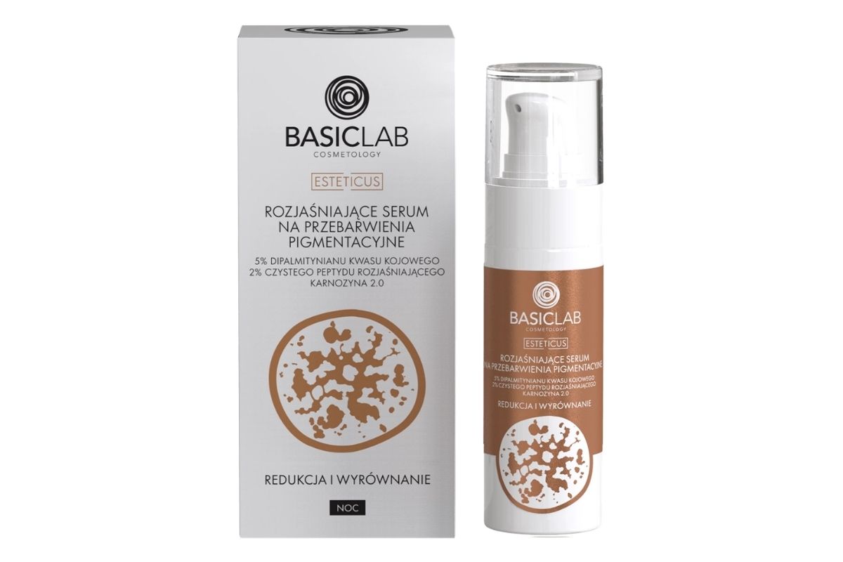 BasicLab Rozjasniajace serum na-przebarwienia pigmentacyjne z kwasem kojowym