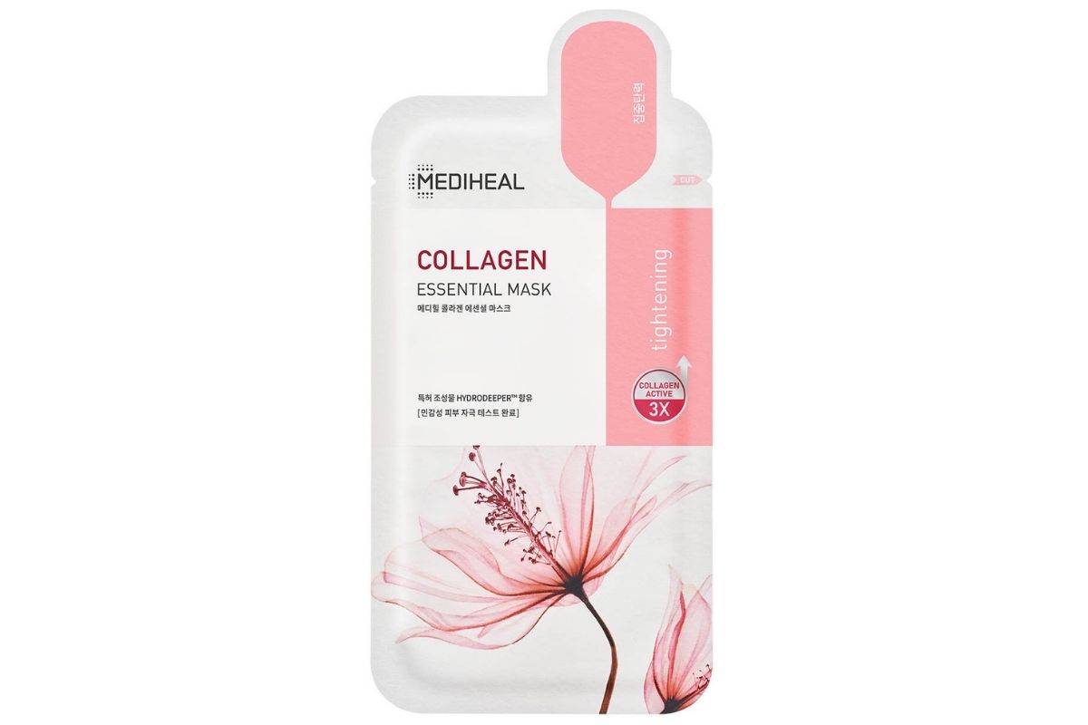 Zdjęcie przedstawia maseczkę Mediheal Collagen Essential Mask 