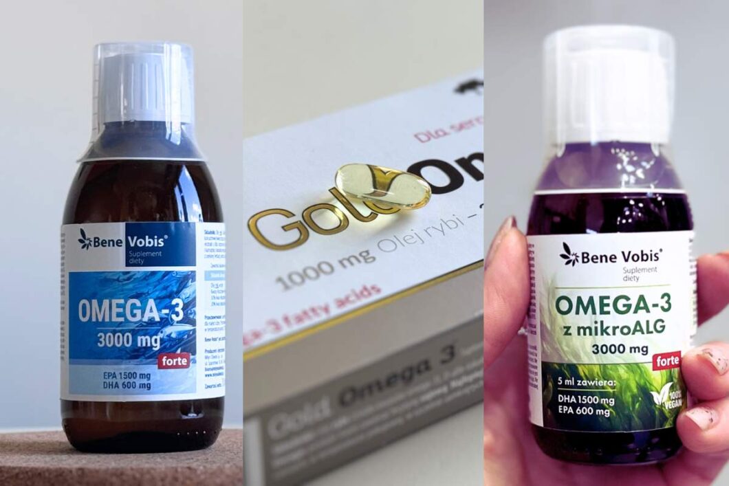 Porównanie 3 suplementów diety z omega-3