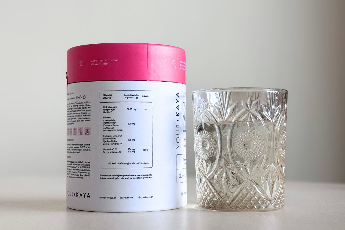 Etykieta ze składem Your KAYA More Collagen
