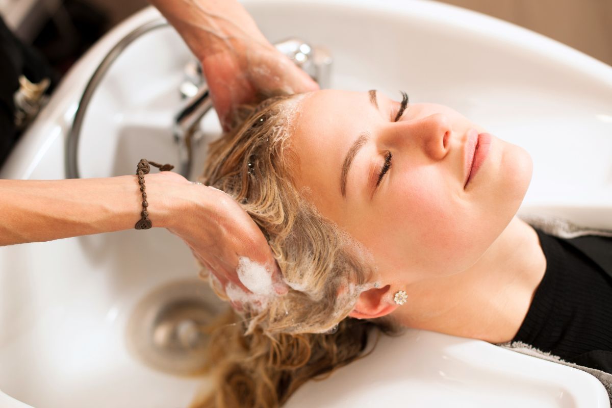 Spłukiwanie botoksu z włosów