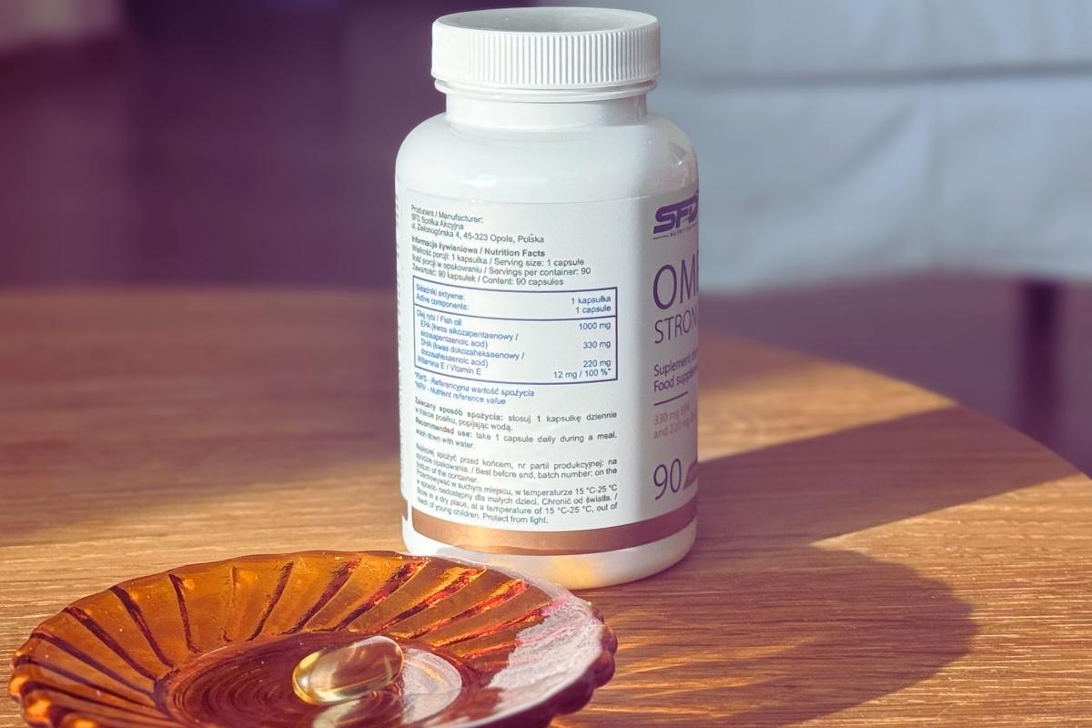 Tabela ze składem SFD Omega 3 Strong