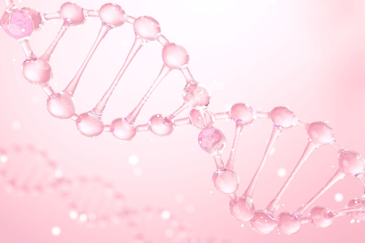 Wizualizacja formującej się helisy kolagenowej