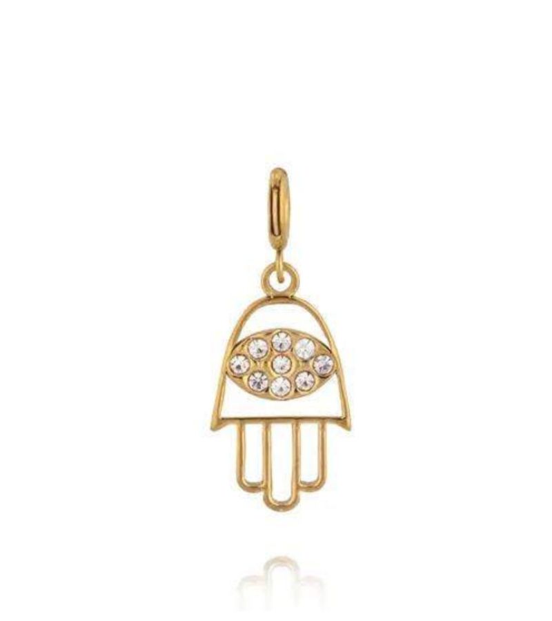 Charms Ręka Fatimy z cyrkoniami CHA0055 z kolekcji byDziubeka